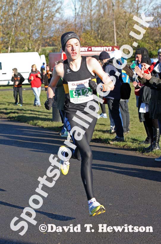 Winner of the under-15 boys, Heaton Memorial Road Race, Newcastle Town Moor. Photo: David T. Hewitson/Sports for All Pics